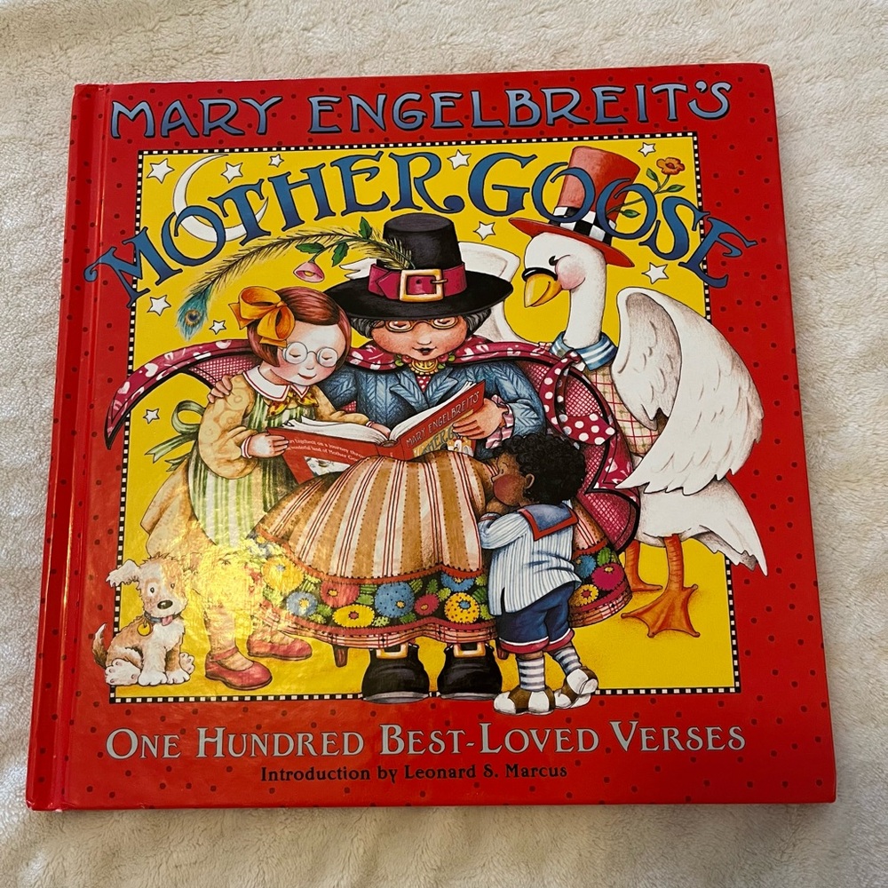 Mary Engelbreit's Mother Goose Illustrated Hardcover - Red, Yellow, White, Black